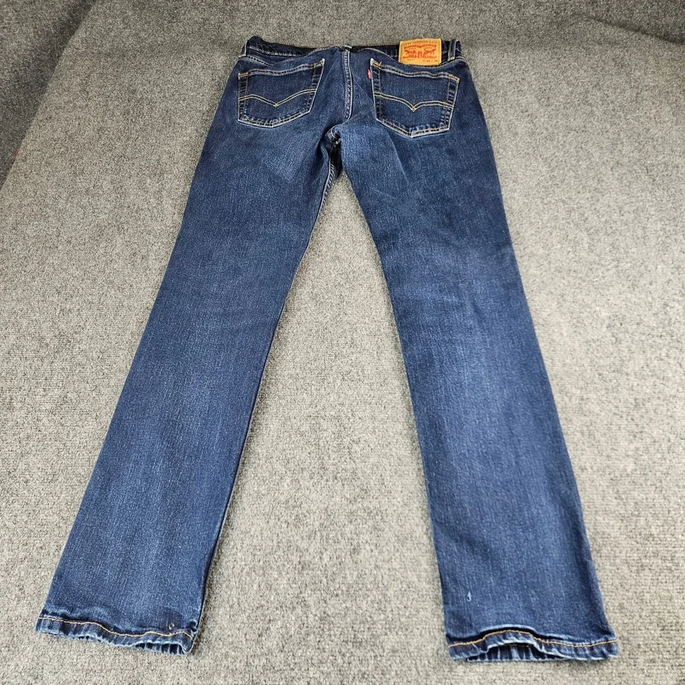 Levis 511 Slim Fit Jeans Mens 34x34‎ Dark Wash Denim Pants 511-1322